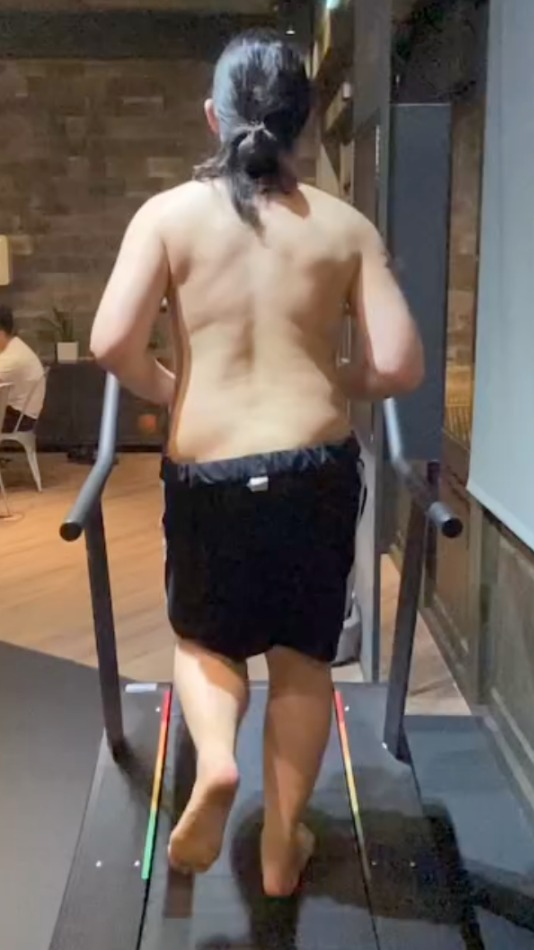 建築外牆設計師 ED，跑步動作的變化 訓練前體態