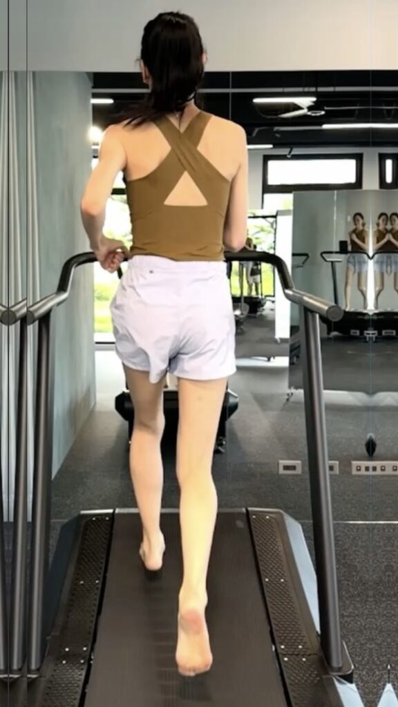 職業中提琴手，10 堂課後跑步動作的變化 訓練前體態